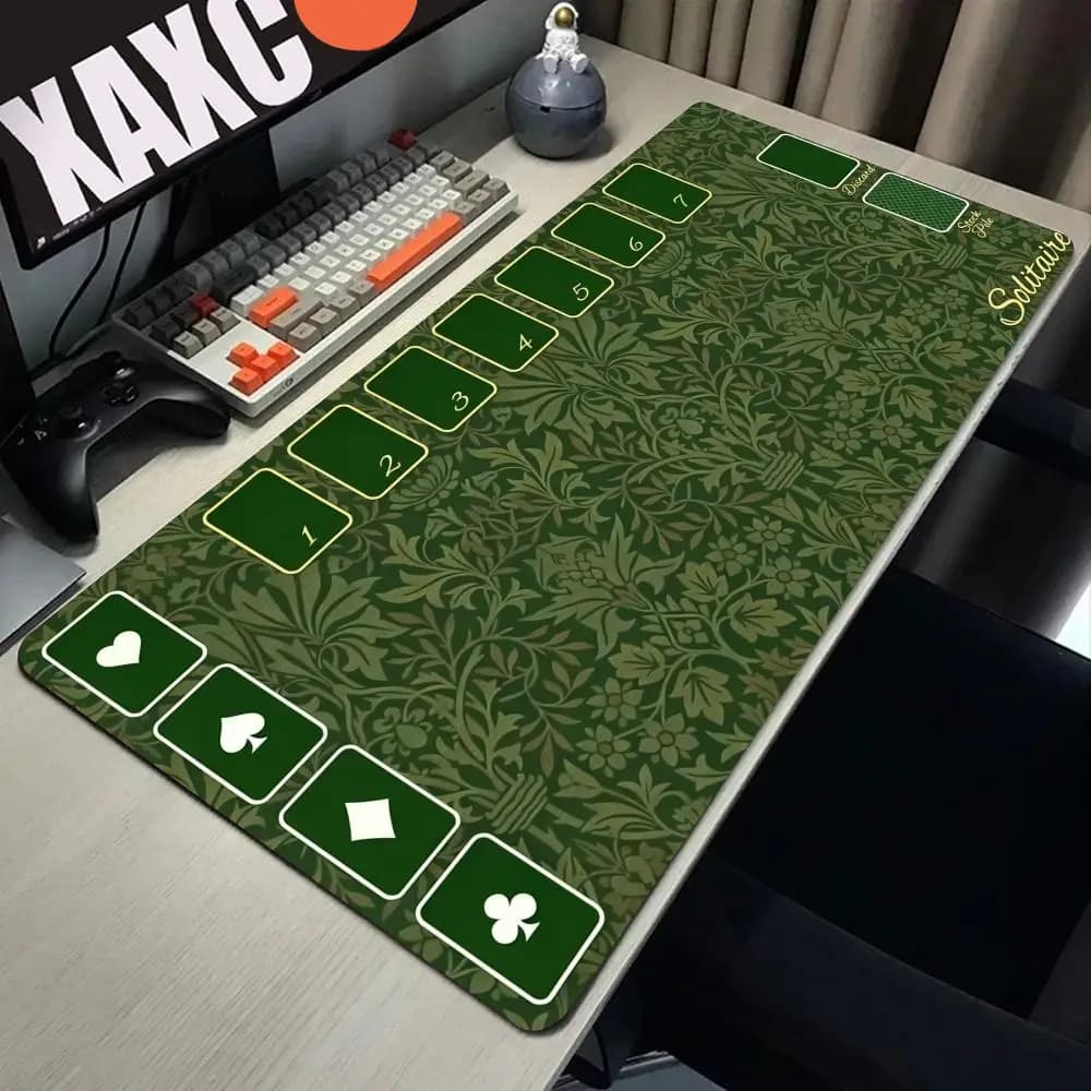 HYBXAXC Solitaire Card Game Mat, Anti-Slip Desk Pad. The Perfect Birthday Gift For Her Or Him, Mother's Day And Father's Day