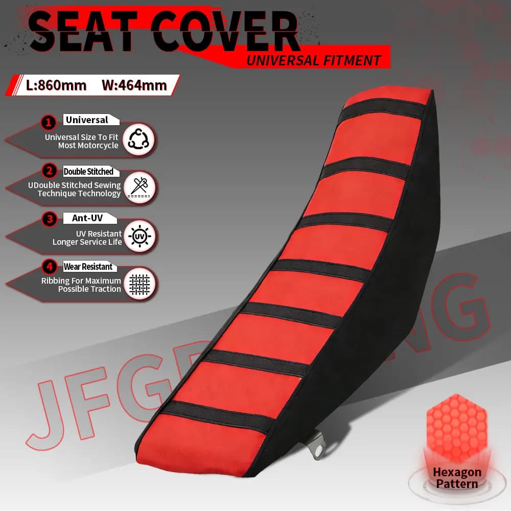 Universal Electric Motorcycle and Dirt Bike Seat Cover Waterproof for KTM Q20 Honda Yamaha Suzuki Kawasaki 50-500cc EXC SX YZF KXF