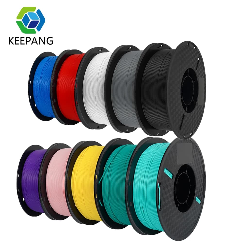 KEEPANG PLA/HS-PLA/PETG/Seta PLA Filament for 3D printer 1,75 mm Mixed color 5 rolls High speed PLA printing material for Bambu laboratory