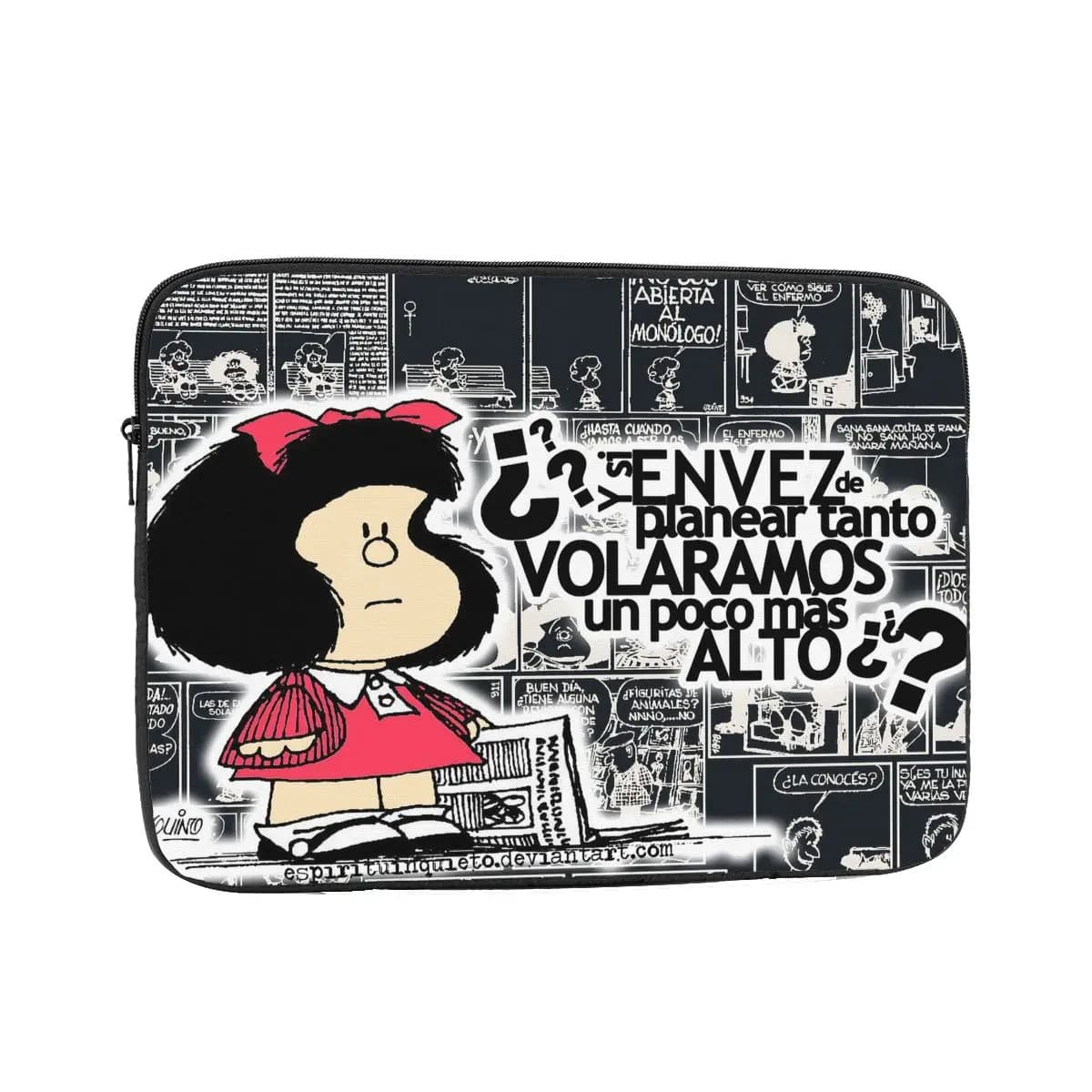Custodia per notebook con cerniera Custodia per notebook carina Mafalda Tablet Liner Sleeve Anime Cartoon 12 "13" 15 "17" Custodia antiurto