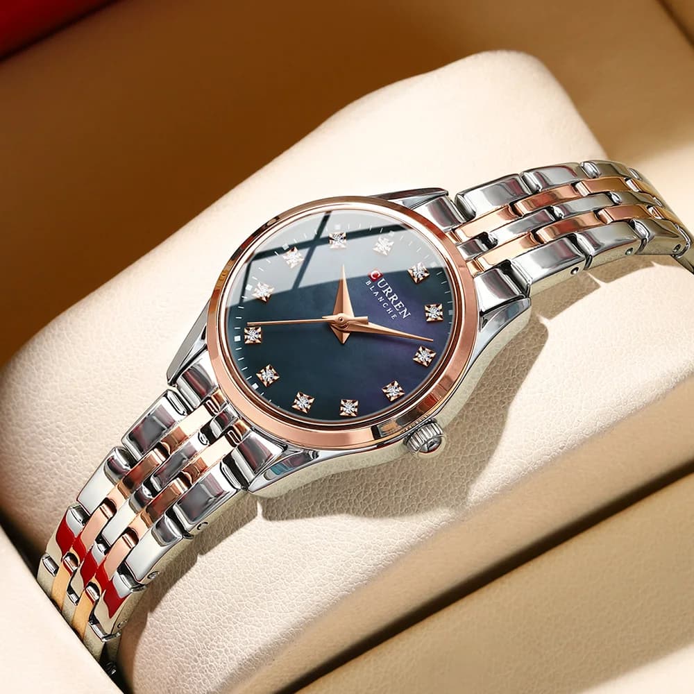 CURREN Fashionable Elegant Watch for Women Japanese Movement Stainless Steel Strap Luxury Women's Bracelet Quartz Watches Reloj Mujer