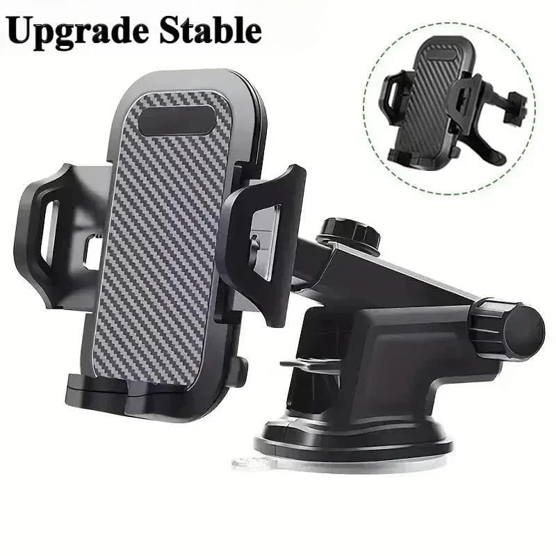 HOMEFISH Universale 360 ° Supporto per telefono da auto con ventosa rotante, stabile, per cellulare, da montare in auto