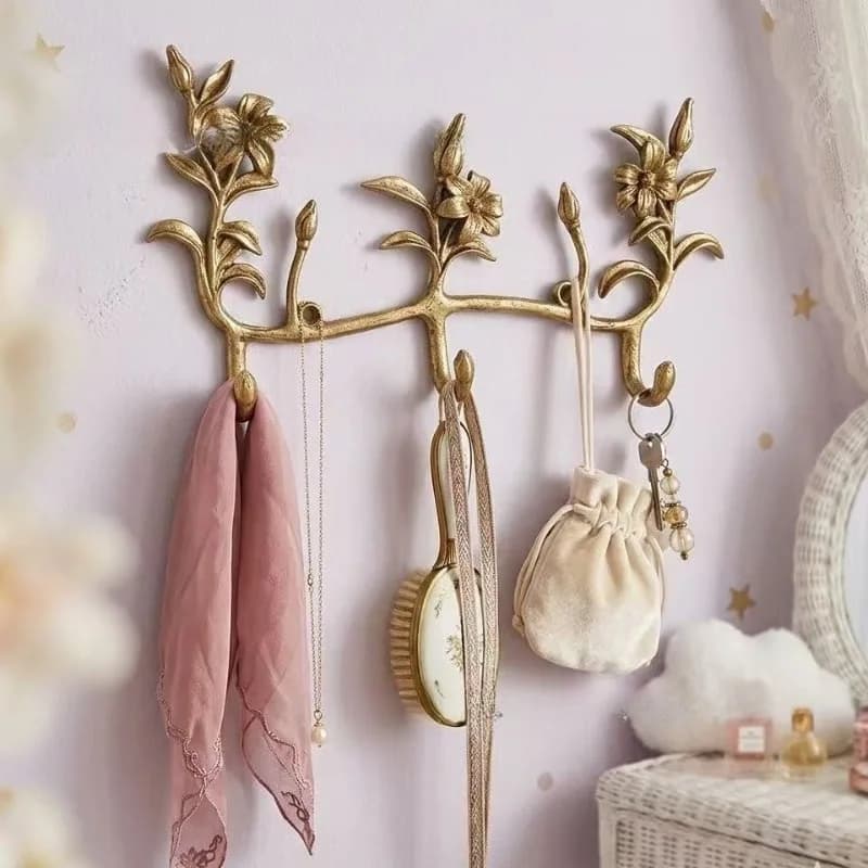 Wall Mounted Coat Rack Metal Entrance Hall Coats Racks Modern Clothes Hangers Minimalist Aesthetic Living Room Clothing Holders
