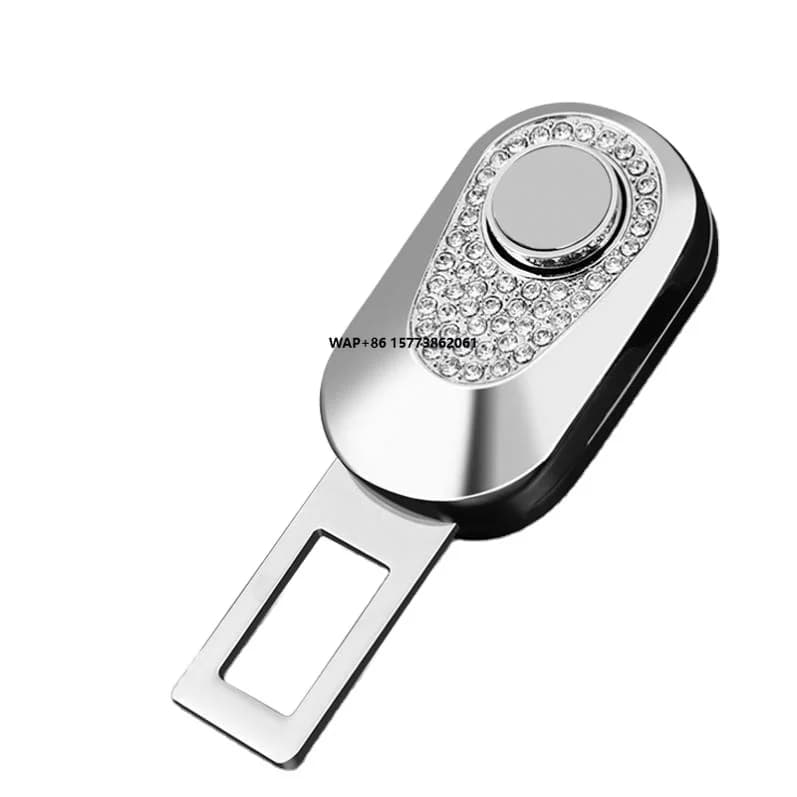 Accessories for cars: Safety extender for Belt with Diamond Buckle, Car Interior Decoration
