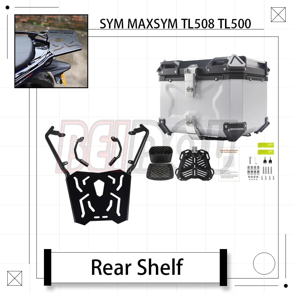 Per SYM MAXSYM TL508 TL500 508TL 500TL Moto Portapacchi Tronco Staffa Tronco Valigia