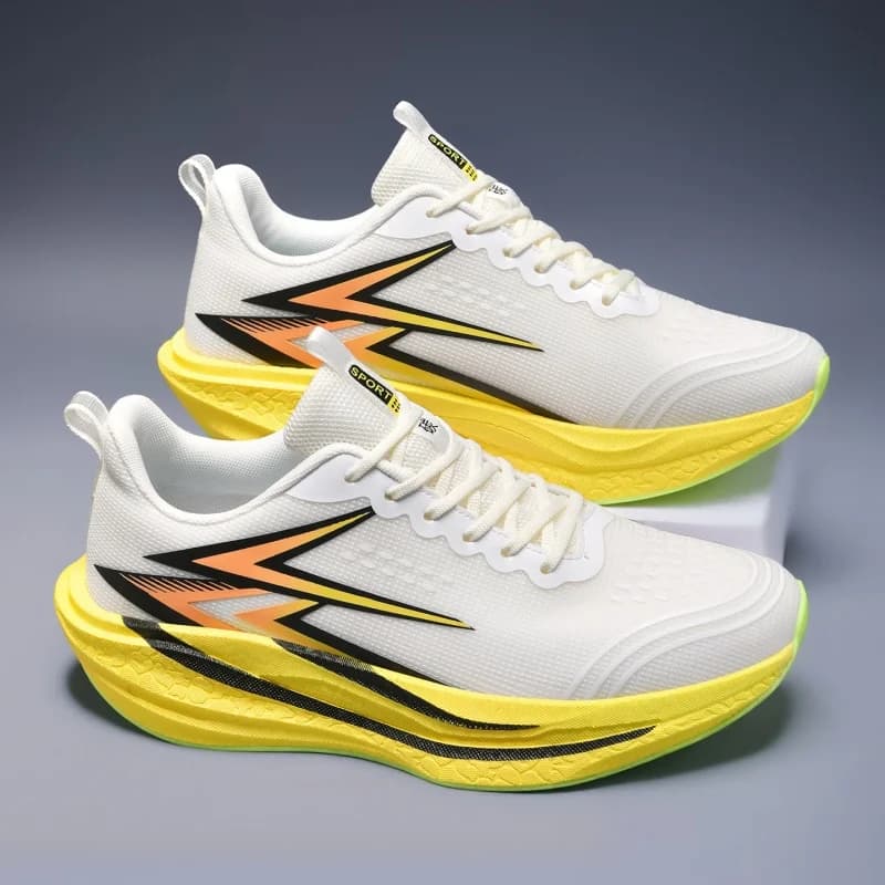 Men Carbon Plate Racing Sneakers Ultralight Anti Slip Marathon Jogging Athletic Training Running Shoes Women Fitness Footwear