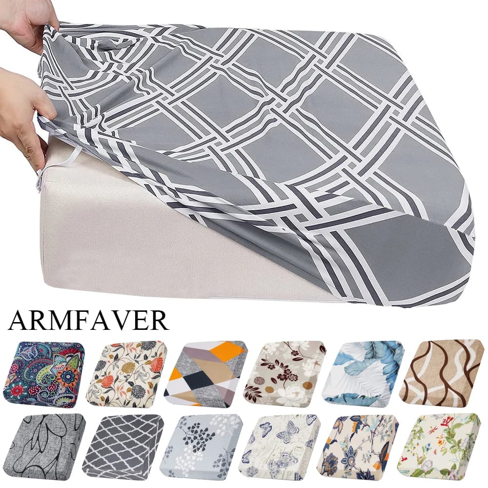 ARMFAVER Sofa Couch Cushion Covers Replacement Couch Covers Stretch Patterned Sofa Seat Slipcovers Washable Furniture Protectors