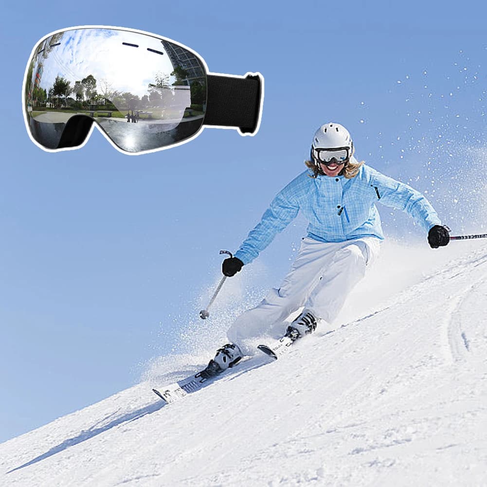 Occhiali da sci con vista ad alta definizione Occhiali da neve antivento antiappannamento per lo snowboard