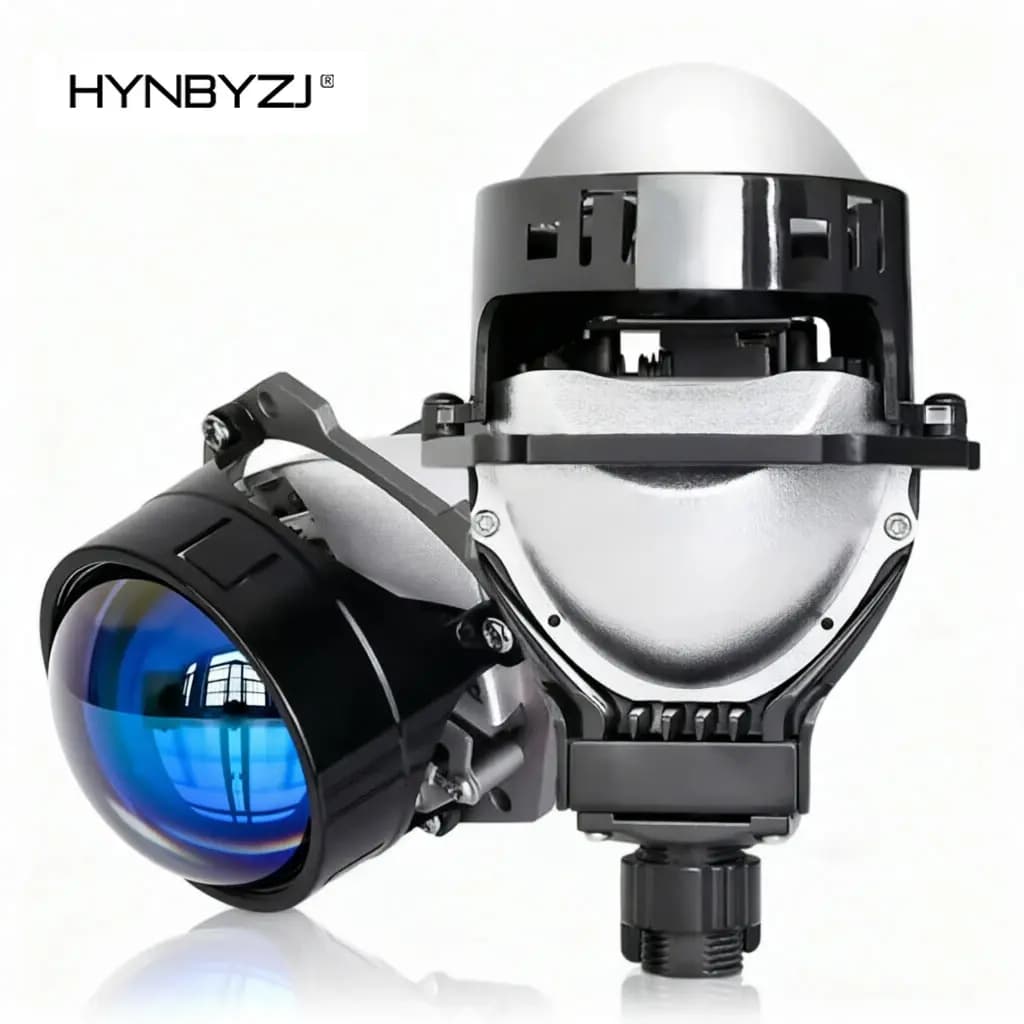 2pcs Bi LED Projector Headlight with Halo 3 Inch 160W High Power Dual Beam Car LED Headlight H4 H7 H11 Upgrade Kit 12V 24V