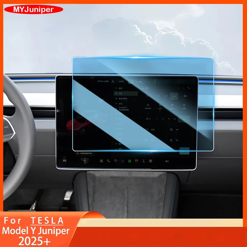 Pellicola Protettiva in Vetro Temperato per Nuovo Tesla Model 3 Highland 2024 e Model Y Launch Juniper 2025 2026, Schermo Touch di Controllo Centrale