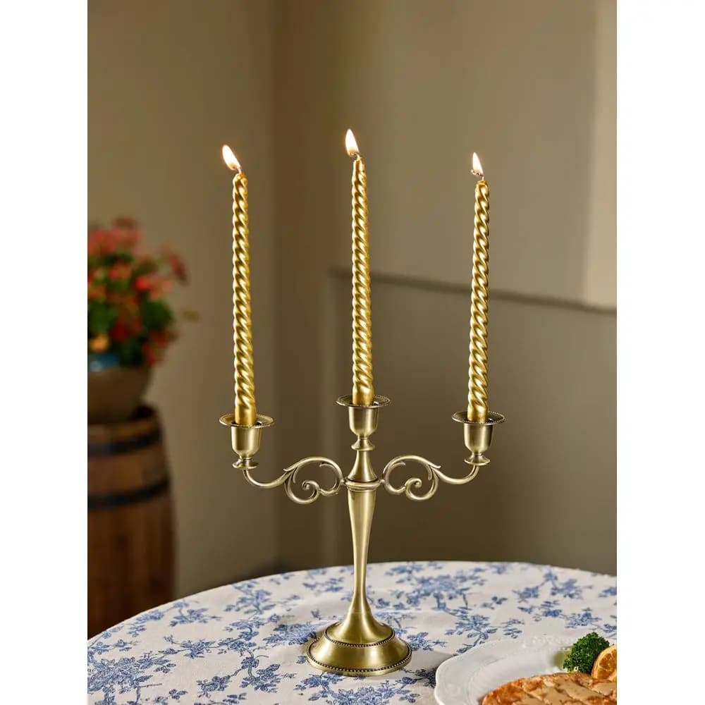 1pc Alloy Candelabra Metal 5Arms 3 Arms Candle Holders Home Wedding Ornament Candlesticks Event Candle Stand Table Centerpiece,