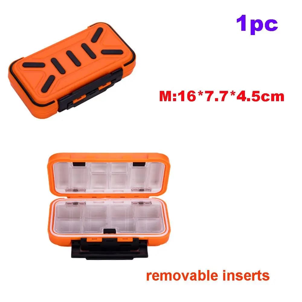 Multifunctional 30 grids Waterproof Double Side Tackle Storage Fishing Box Fishhook Case Bait Container Lure Case