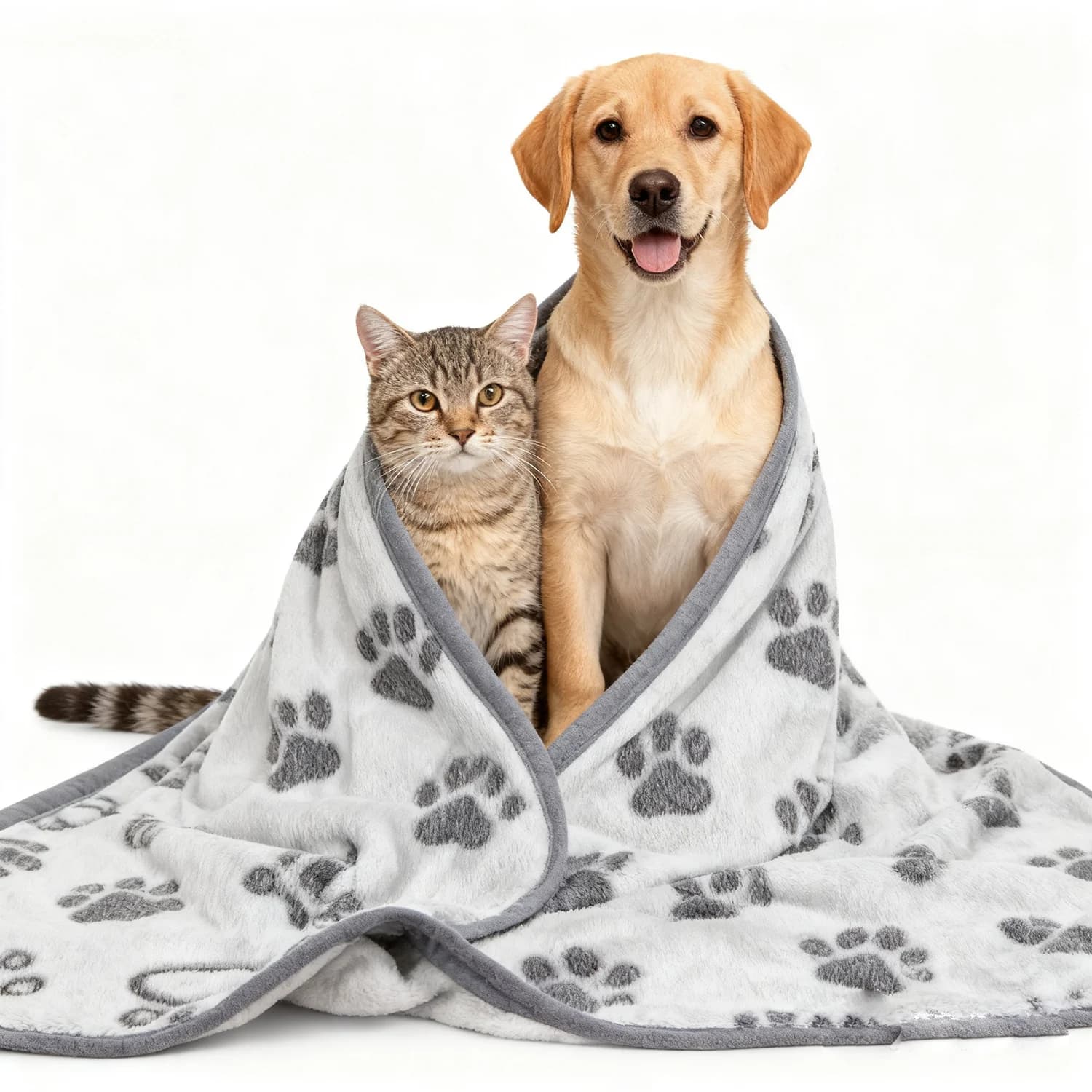 Morbida e soffice coperta per cani e gatti Coperta calmante per animali domestici Caldo comfort Lavabile Trapunta piccola Modello di cartone animato Cucciolo di gattino Tappetino per dormire