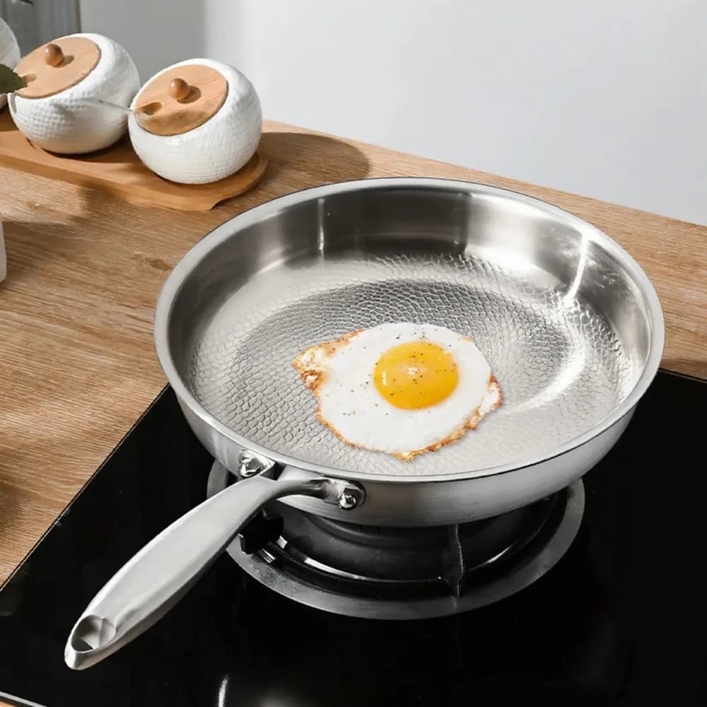 26/28/30 cm Titanium pan non-stick pan Kitchen pots Uncoated hammer pattern Steak kitchen pans with
