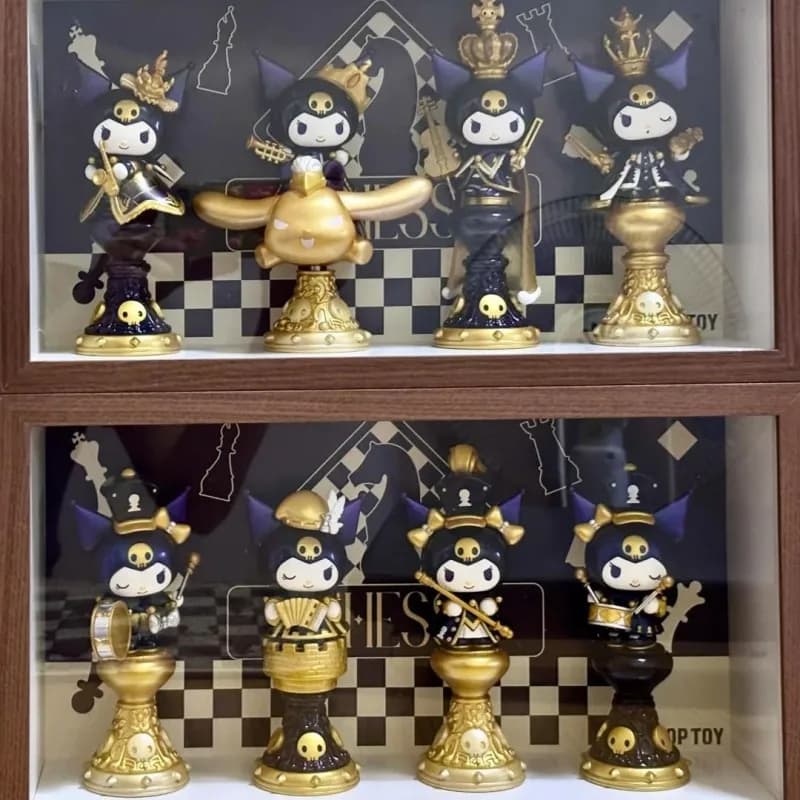 Sanrio Kuromi Serie di scacchi Scatola cieca Kuromi Guess Bag Action Figure Mistero Scatola a sorpresa Anime Figure Decor Regalo di compleanno Giocattoli