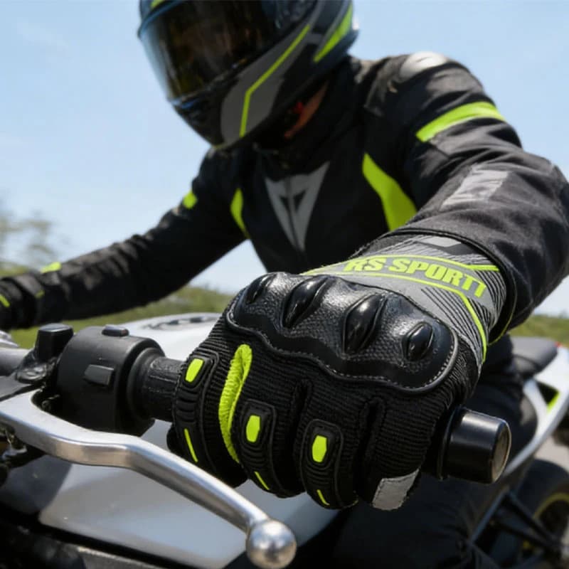 Guanti da equitazione traspiranti per sport all'aria aperta, protezione touchscreen per moto, bicicletta, ciclismo, scooter da strada