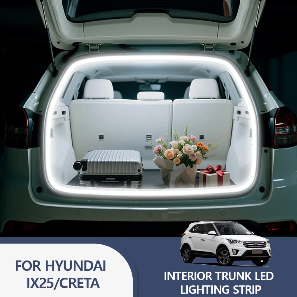 Barra Luminosa LED per Bagagliaio Posteriore per HYUNDAI IX25/CRETA, Strisce Decorative per Interni, Illuminazione Atmosferica per Vano Bagagli