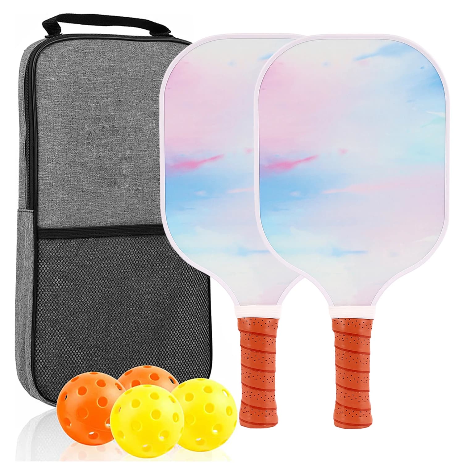 Set di pagaie per Pickleball racchette in fibra di carbonio attrezzatura per racchette in grafite borsa portatile sport pana Padel Surf racchetta da Beach Tennis
