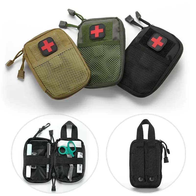 Portafoglio tascabile EDC da campeggio per safari all'aperto Kit di pronto soccorso Molle borsa medica borsa per insetti kit medico di emergenza