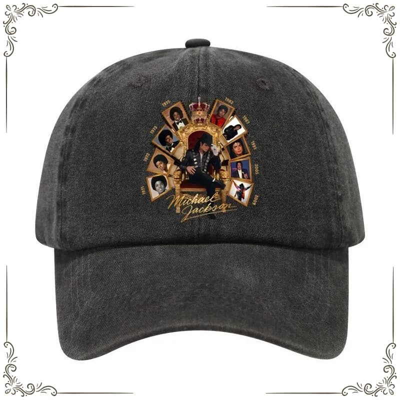 Michael Jackson Casual Summer Hats Unisex Adjustable Baseball Snapback Golf Sun Caps