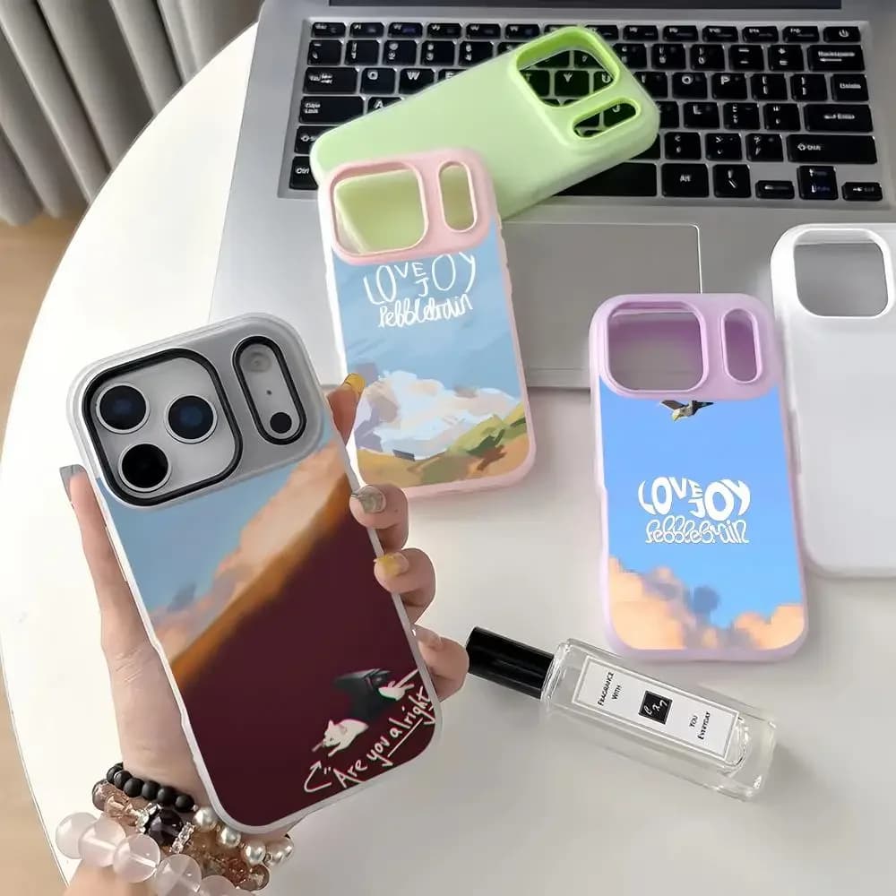 L-Lovejoy Phone Case Jelly Dual-Layer Shockproof Phone Case for iPhone 17 16 15 14 13 12ProMax