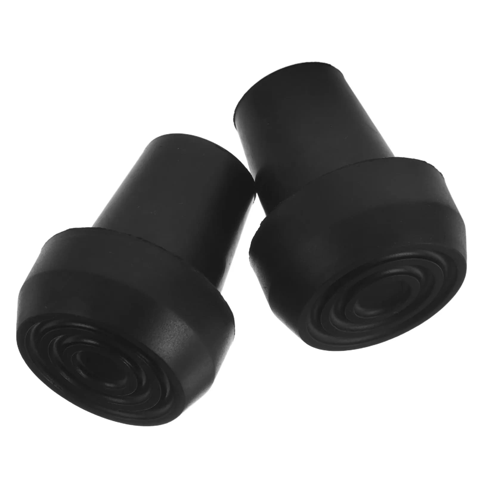 2Pcs Anti Rubber Cane Tips Heavy Duty Walking Pole Ends Winter Ice Spike Replacement for 19Mm Diameter Trekking Pole Rubber