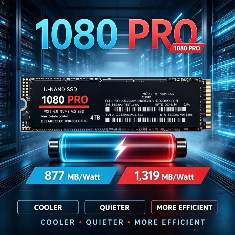 1080PRO Original M.2 NVMe PCIe 4.0 SSD Internal Solid State Drive 7450MB/s High Speed Storage For Notebook Desktop Computer