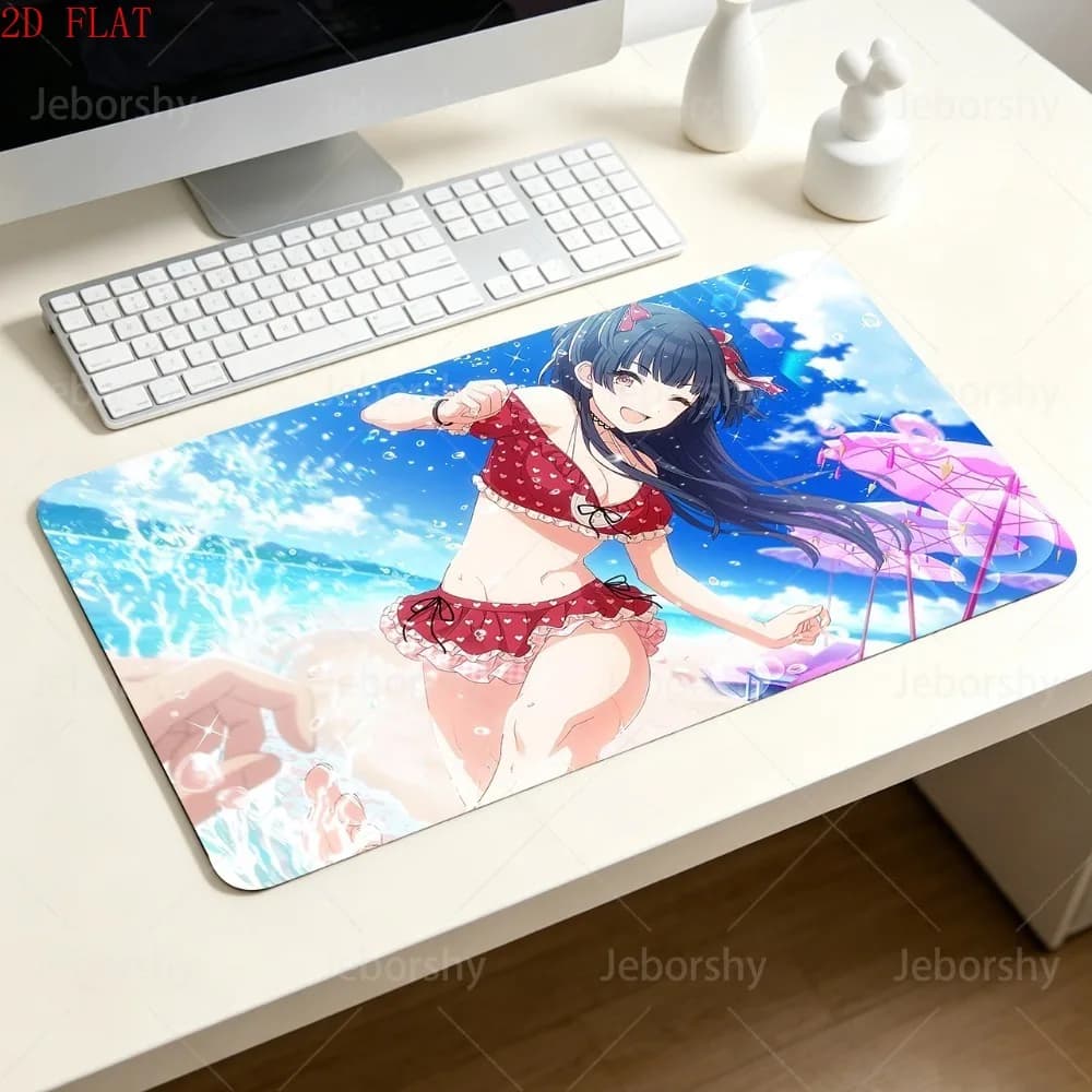 Idolmaster Shiny Colors Fuyuko Mayuzumi Large Gaming Mouse Pad Non-Slip Desk Mat for Office Gaming Fast Shipping