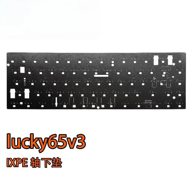 WEIKAV Lucky65v3 Sound Pack Customized PORON Sandwich Cotton IXPE PET Pad Bottom Cotton for Mechanical Keyboard Accessories