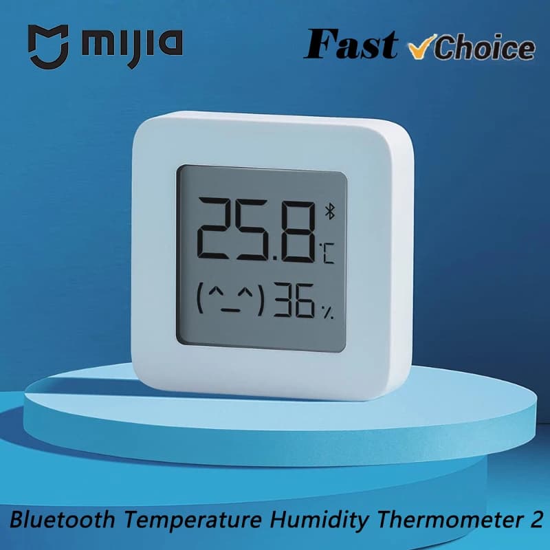 NUOVO Termometro Mijia 2 con Bluetooth, Sensore di Temperatura e Umidità, Misuratore di Umidità, Schermo LCD Intelligente, App Mijia