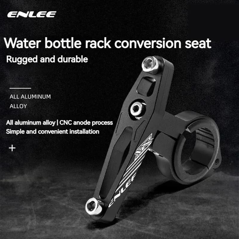 ENLEE MTB Aluminum Alloy Bicycle Carrier Conversion Seat Adjustable Fixed Bottle Holder Bike Base Riding Equipment