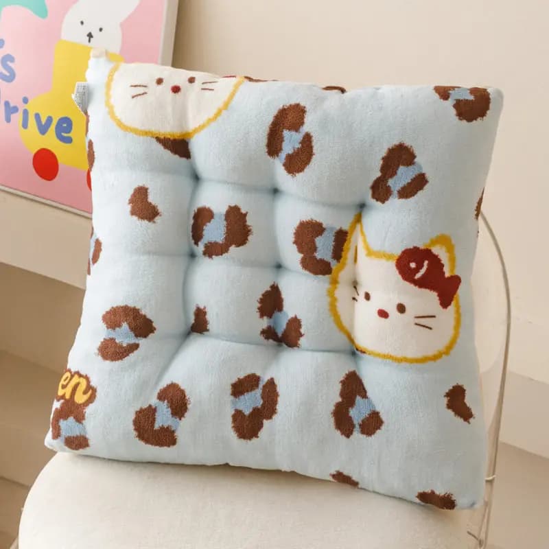 Cuscino in peluche per seduta, imbottito e spesso, per casa e ufficio, sedia da studente, dormitorio, cuscino di supporto per lunghe sedute, imbottitura per sedere