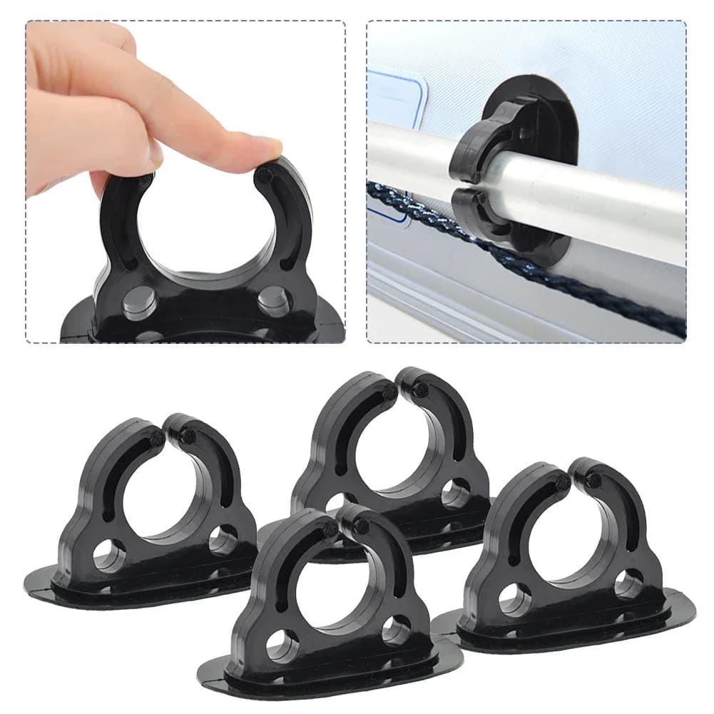 2/4 Pezzi Clip Porta Remi per Gommone, Supporto per Pagaie, Porta Remi per Kayak, Canoe, Barche a Remi, Gommone