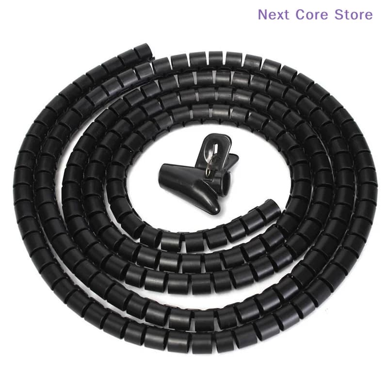[NC]1M 8mm Wire Spiral Wrap Sleeving Band Tube Cable Protector Line Management[NC]