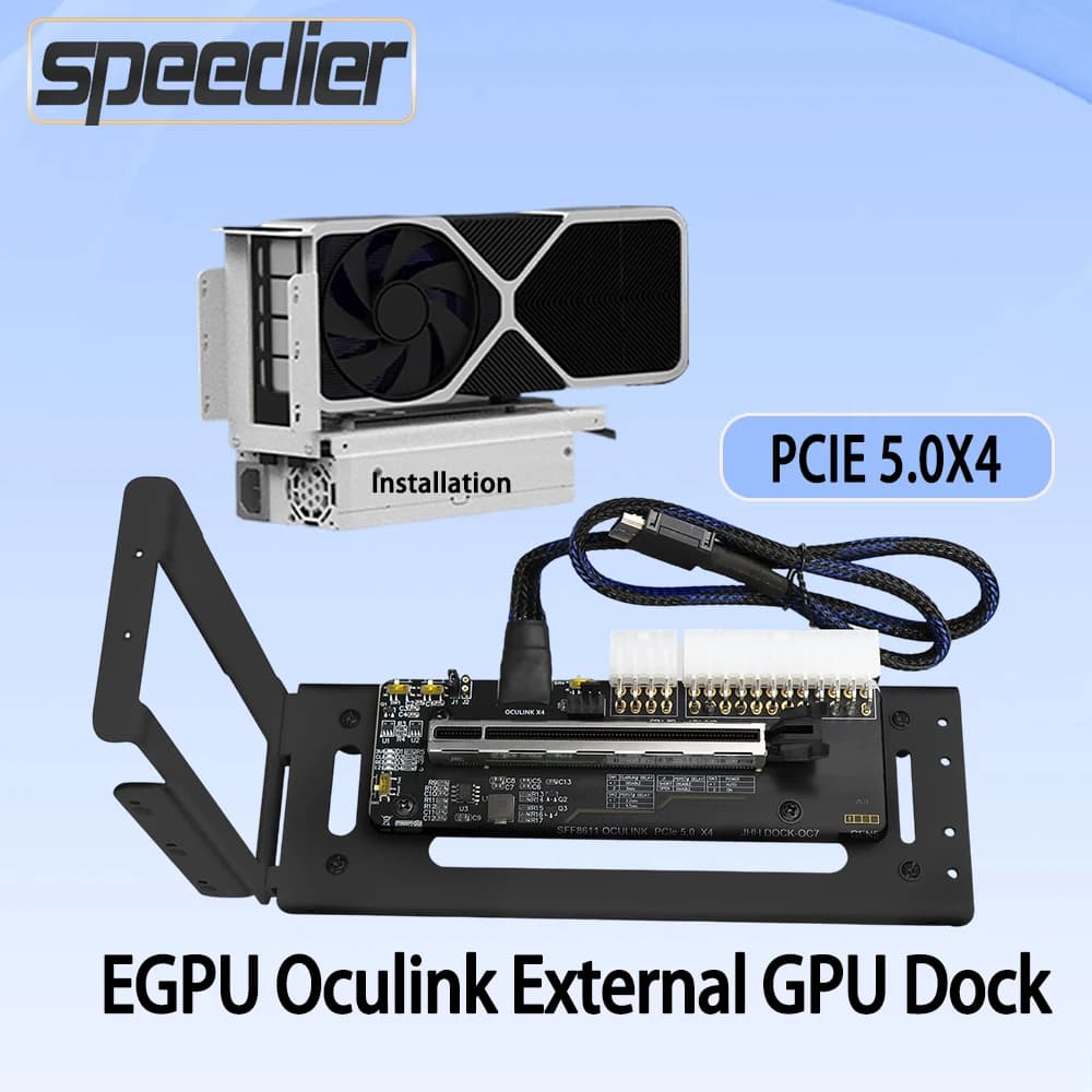 Oculink GPU esterno Dock EGPU Notebook Espansione esterna PCIe 5.0 X4 GPD Console di gioco portatile/laptop M.2 8611, Supporto per fai da te
