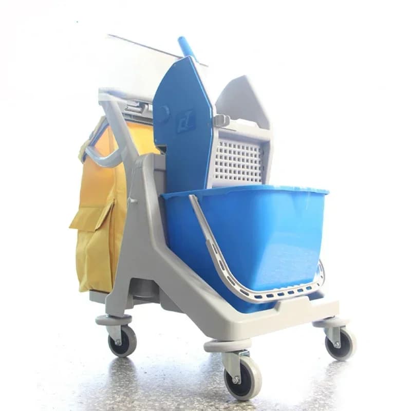 Warm Sale15 With trash bag Single barrel laundry trolley Fila Mop Floor Mop Wheel for mop Water bucket