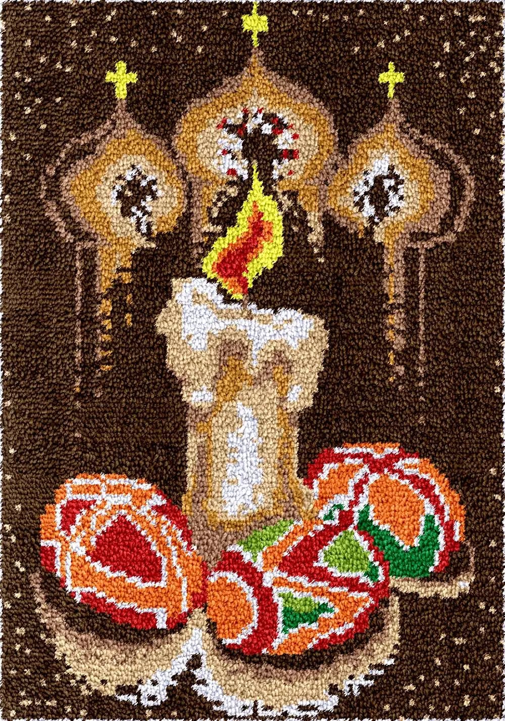 Candela Smyrna gancio di chiusura kit tappeto ricamo Nodo tappeti tela di plastica Borsa fai da te arazzo artigianato accessori arte