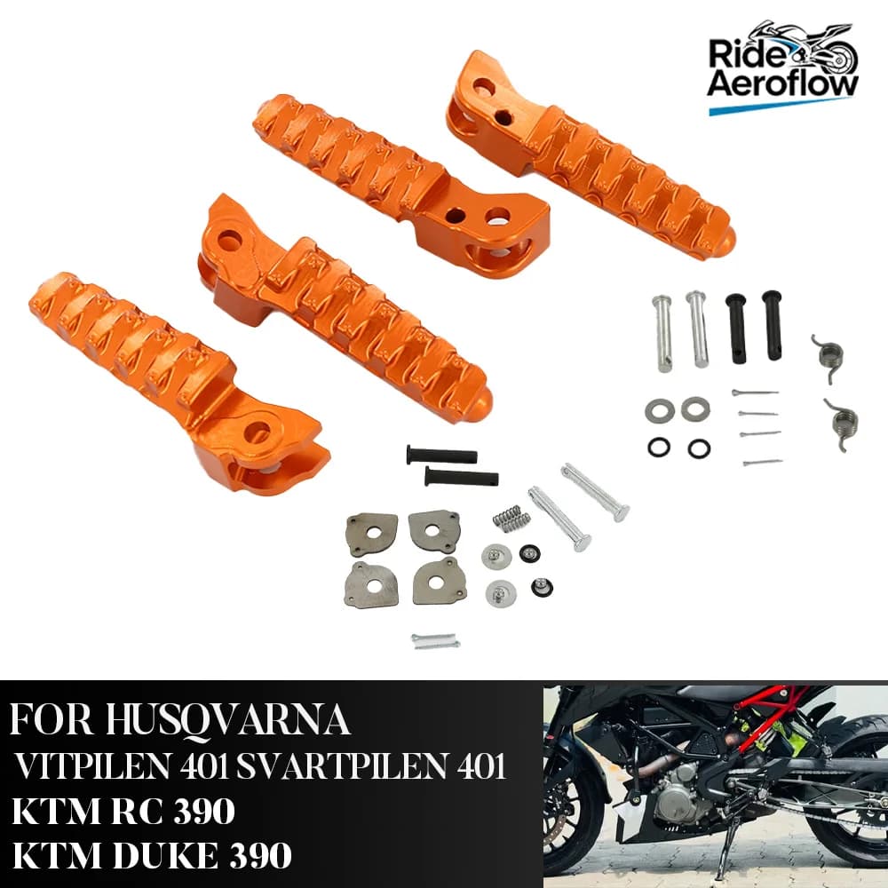 Adatto per KTM DUKE 200 250 390 SVARTPILEN 401 RC HUSQVARNA Accessori Moto Pedane Anteriori Poggiapiedi Pedali Pedane Posteriori