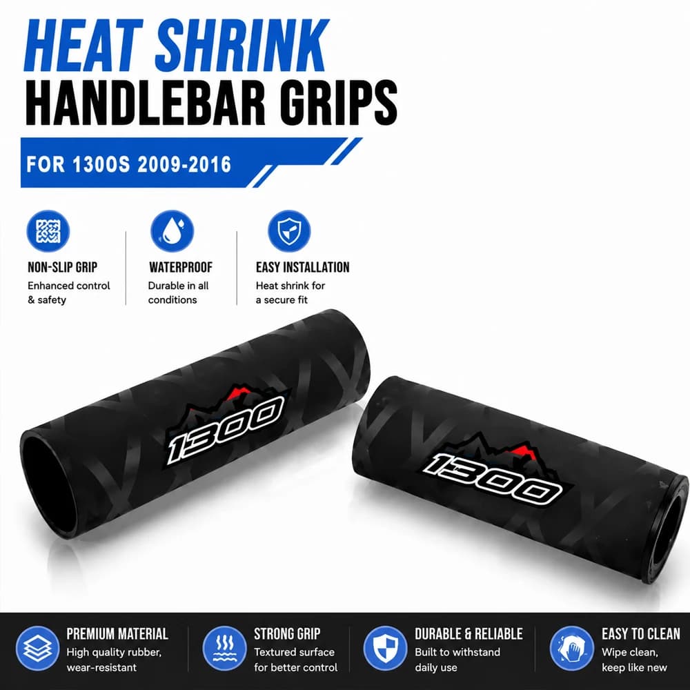 Motorcycle Non-slip Heat Shrinkable Grips For BMW K1300S K 1300 K1300 S 2009-2016 Rubber Handle Bar Grip Glove Accessories