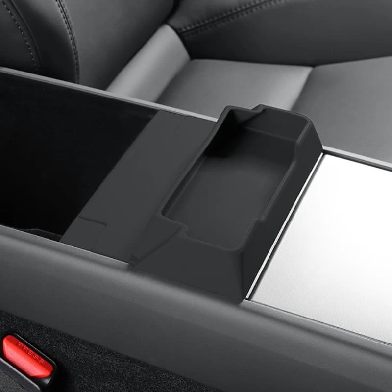 Per Tesla Model Y Juniper/Launch 2025: Scatola portaoggetti per auto, vassoio portaocchiali per console centrale, organizer accessori