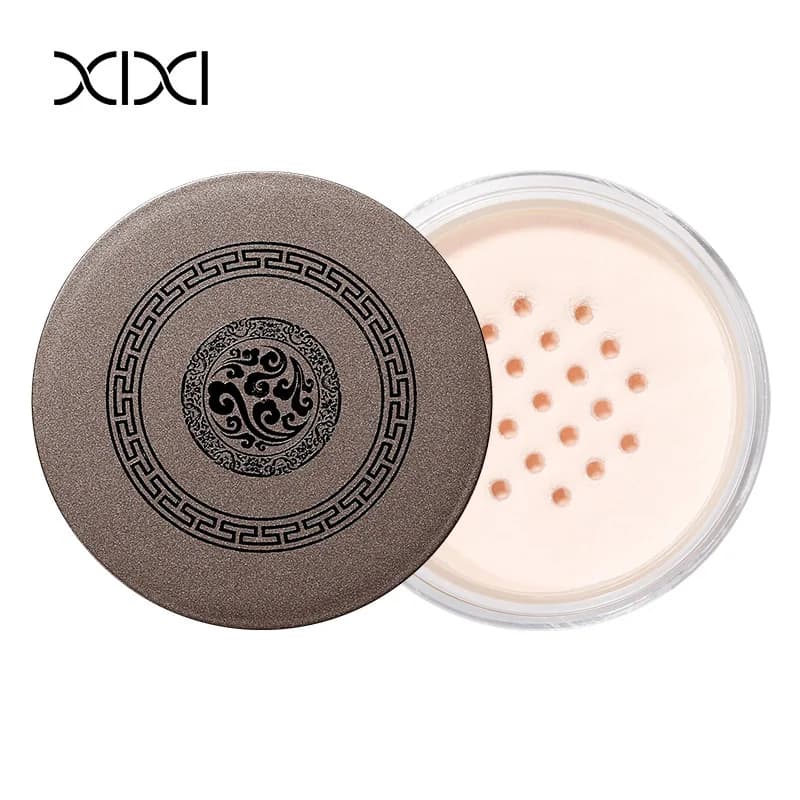 Xixi Mist Scattering Cloud Powder Oil Control Skin Concealer Durable Waterproof Sweat-Resistant Makeup Honey Powder for Fresh Fi