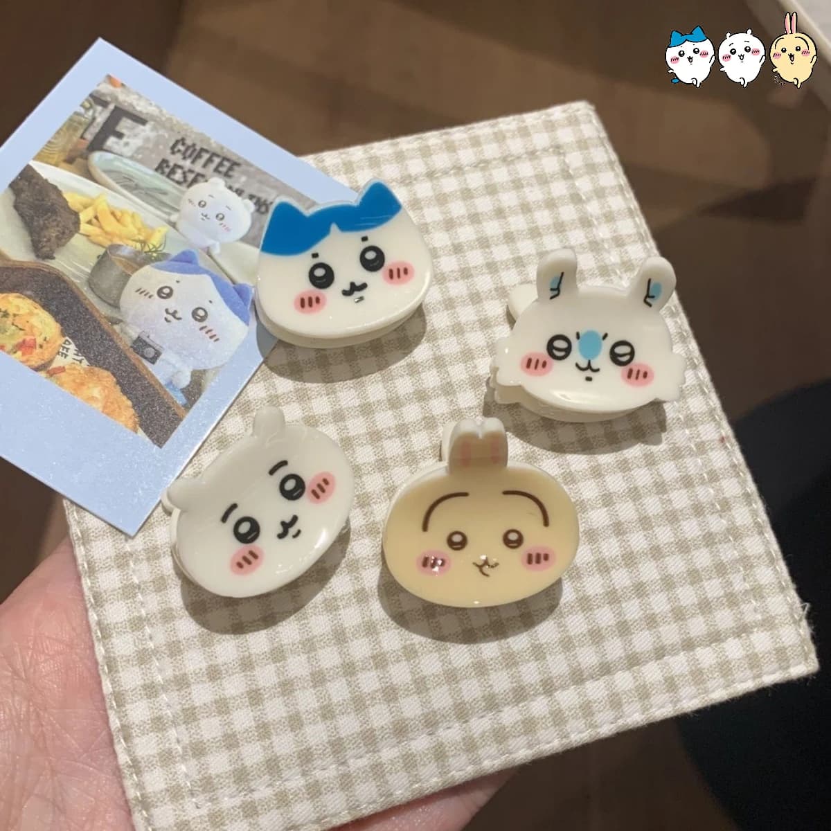 Nuove Mollette per Capelli Chiikawa a Forma di Cartone Animato, Dolci e Carine Mollette Hachiware Usagi Versatili e Mini