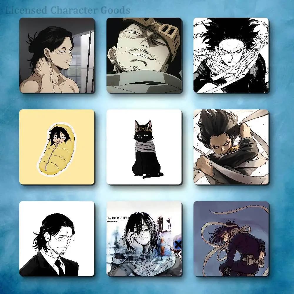S-Shota A-Aizawa Refrigerator Magnets Square Tiles with Magnetic Sheets Printed for Decoration Collect 55mm