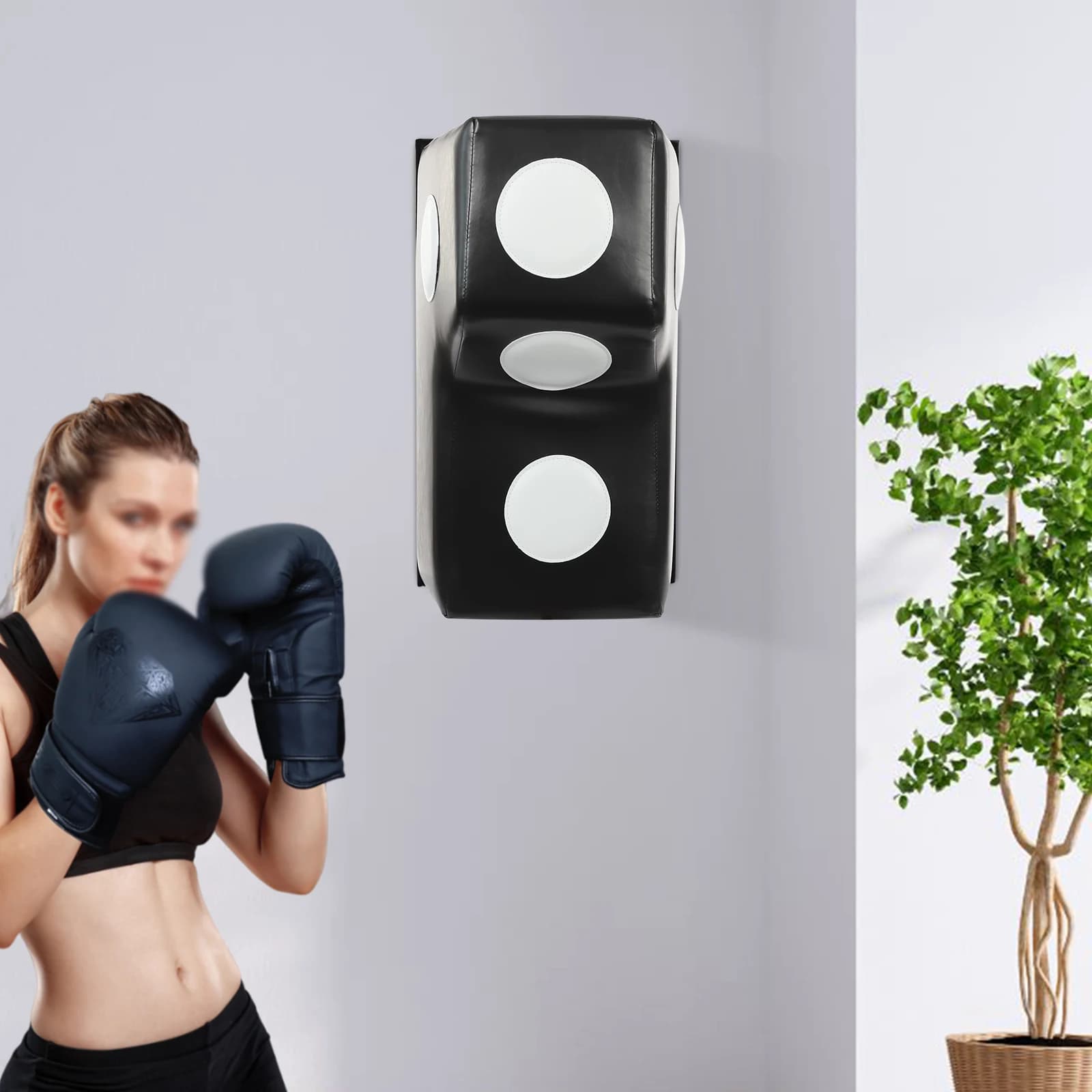 Sacco da boxe per montaggio a parete Sacco da boxe uppercut montato a parete Attrezzatura per allenamento in palestra a casa Fitness e body building