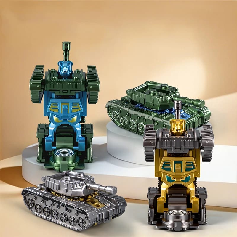 Mech Fidget Spinner Simulated Tank Deformation Robot - Creative Plastic Hand Spinner Stress Relief Toy for Adults Kids