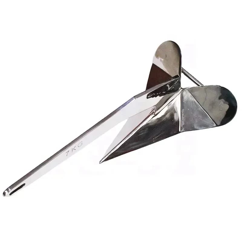 Ancoraggi Delta per ancoraggio per barche lucidate a specchio per hardware marino in acciaio inossidabile 316 per ancoraggio per barche marine per navi 15Kg/33LB