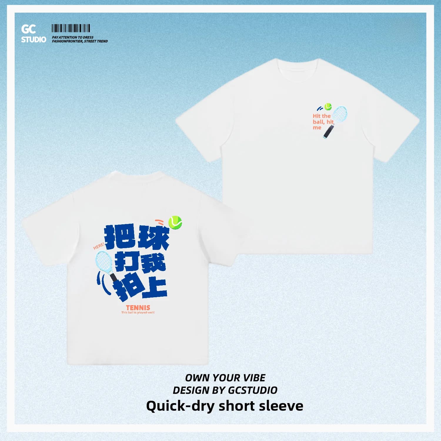 Large Size Loose Fit Short Sleeve Tennis Sport Quick Dry T-Shirt Breathable Thin Top Comfortable Printed Casual Summer Tee