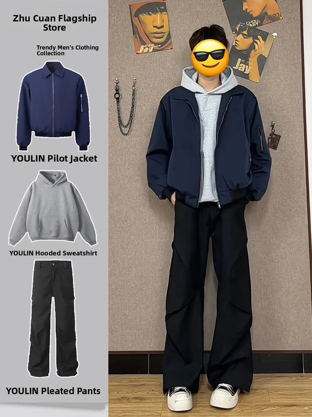 Olive een Flight Jaet Men's Autumn Outfit Cool Haome Boys Set Long Sve Long Pants Casual Sportswear Teenagers