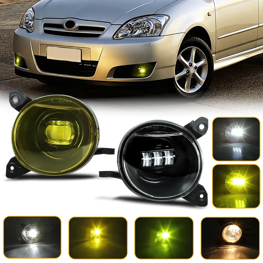 LED Fog Lamp For Toyota Corolla European Version 2004-2006 Front Daytime Running Light Fog Driving Lamp DRL Daylight Heading 12V