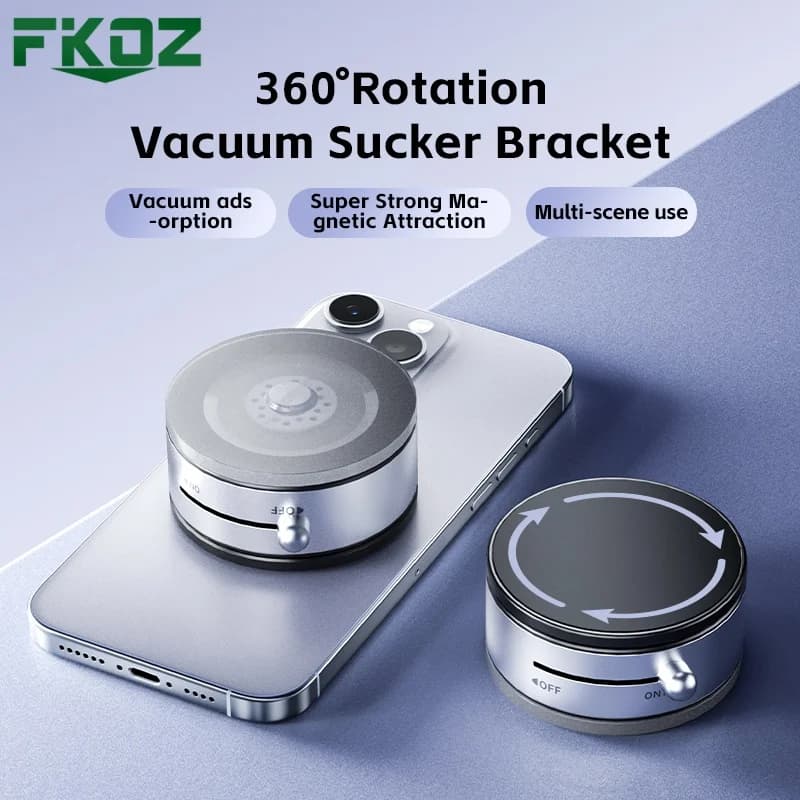 Nuovo supporto per telefono super magnetico Supporto per telefono per auto da tavolo Adsorbimento del vuoto 360 ° Supporto per telefono a rotazione libera